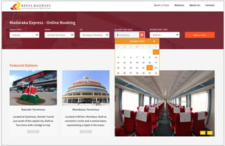 online booking platform for kenya railways sgr train