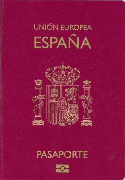 Front Cover of Spanish Passport